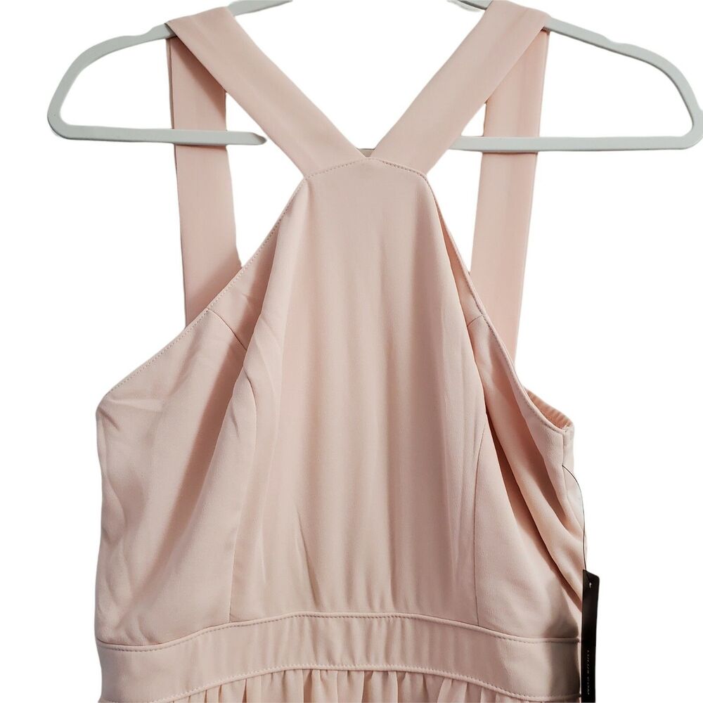 Lulu's Pink Halter Maxi Dress for Weddings - Picture 5 of 13